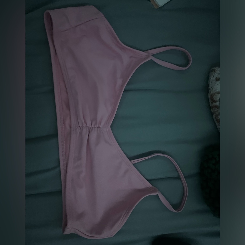 Pink bikini top